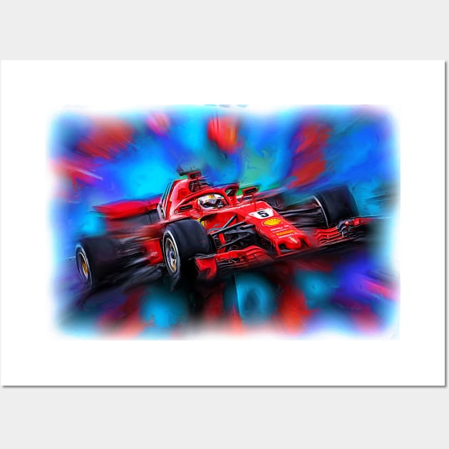 Vettel Wall Art by DeVerviers